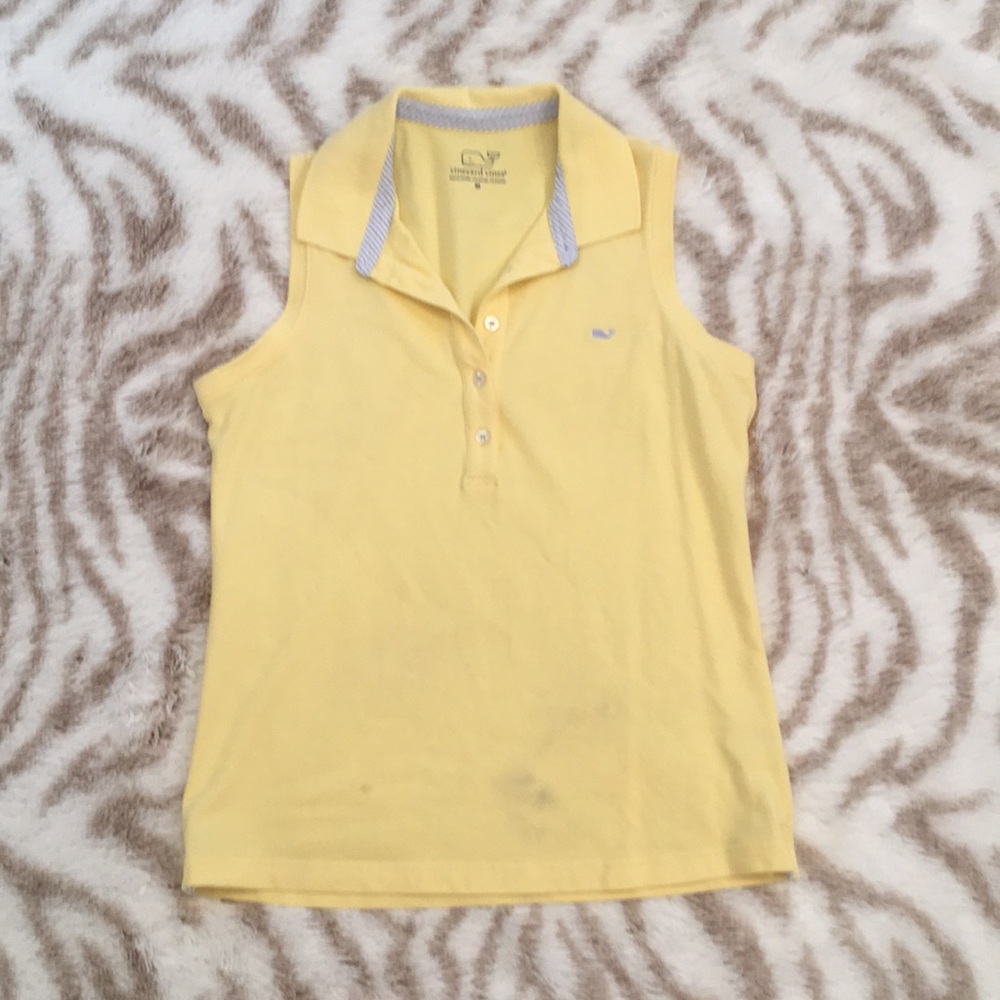 vineyard vines collared tank
